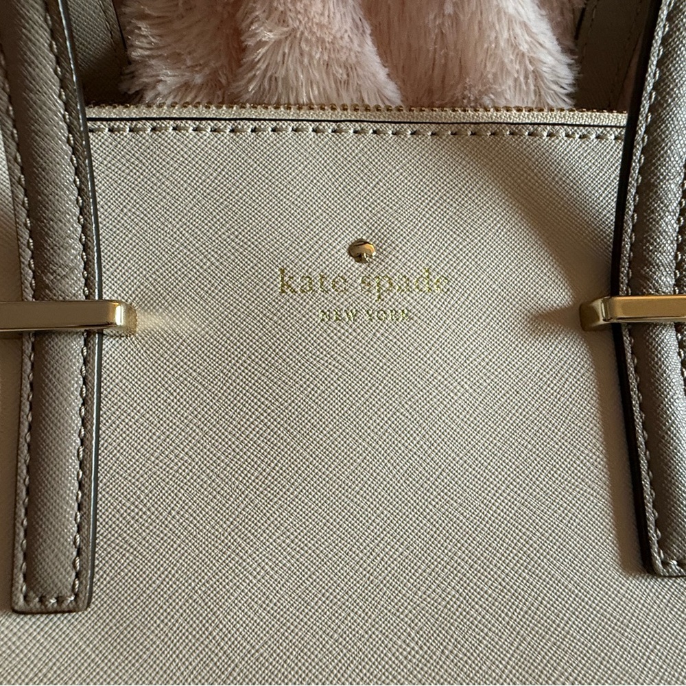 Kate Spade Cream Saffiano Leather Tote